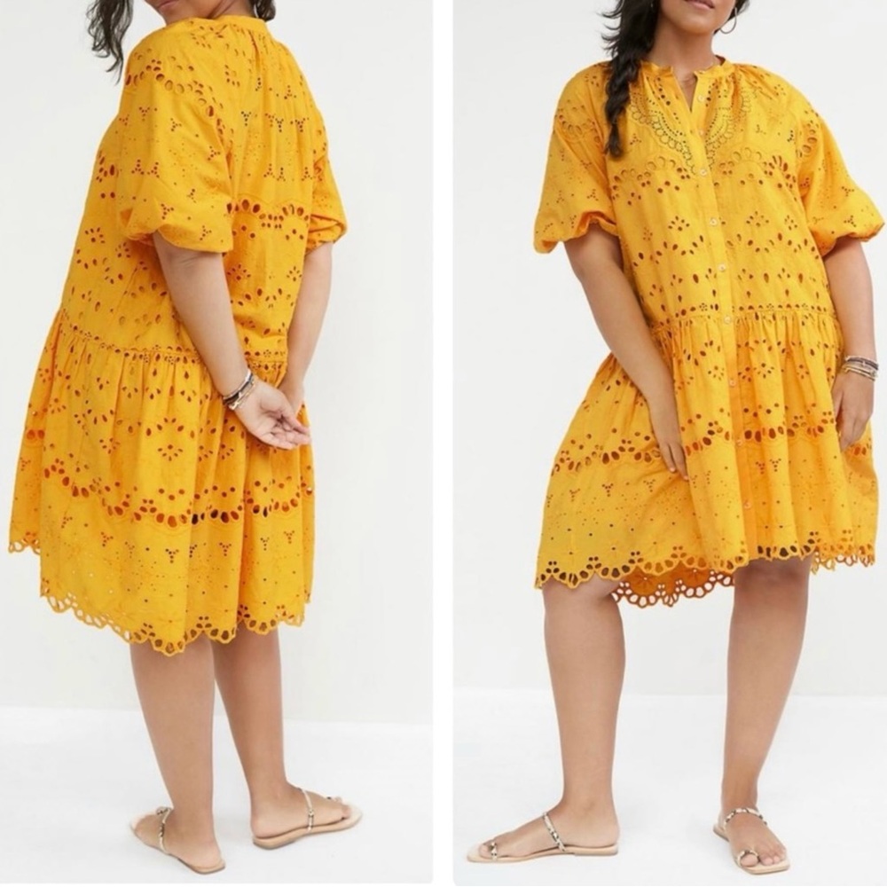 Anthropologie  Tallulah Eyelet dress size small